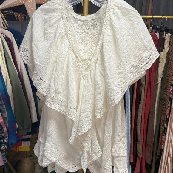 Free People White Lace Blouse - Picture 9 of 11